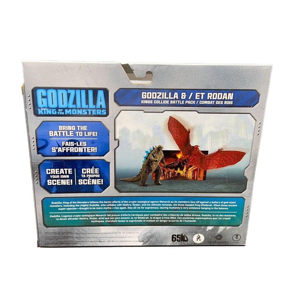 Godzilla King Of The Monsters Movie Godzilla & Rodan Battle Pack Figure Set - Picture 2 of 3